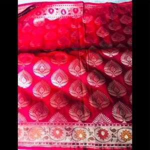 Benarasi woven kora silk saree